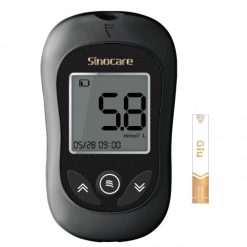 Glucomètre Sinocare Gold AQ Plus – 50 bandelettes Gold AQ Plus, 50 lancettes, 01 Auto Piqueur