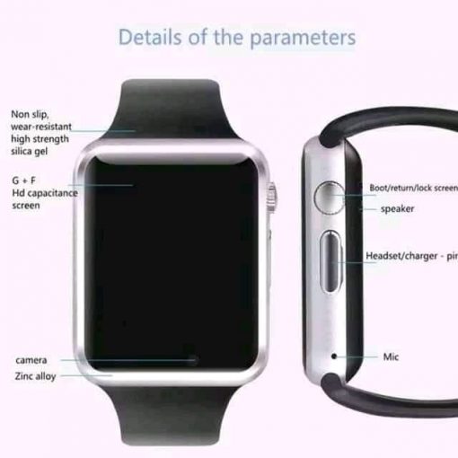 Montre Connectée Smartwatch A1 Téléphone avec SIM Écran Tactile Bluetooth Micro SD – Image 3