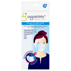 Masque Chirurgical Stérile, Ultra Hygiénique, Grand Confort Respiratoire 10 Pièces
