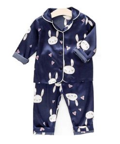 Ensemble Pyjamas 100% en Soie pour Enfants de 2 à 6 ans