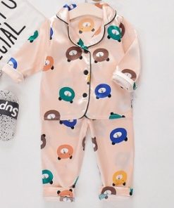 Ensemble Pyjamas 100% en Soie pour Enfants de 2 à 6 ans