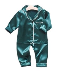 Ensemble Pyjamas 100% en Soie pour Enfants de 2 à 6 ans