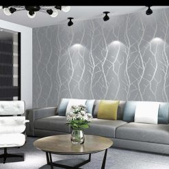 Papiers Peints Suédois Luxueux, Résistant à l'eau et à la moisissure, Design en racines d'arbre, Rouleau de 5m2