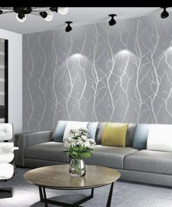 Papiers Peints Suédois Luxueux, Résistant à l'eau et à la moisissure, Design en racines d'arbre, Rouleau de 5m2