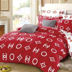 Ensemble Draps de Lit 3 Places 100% coton Rouge