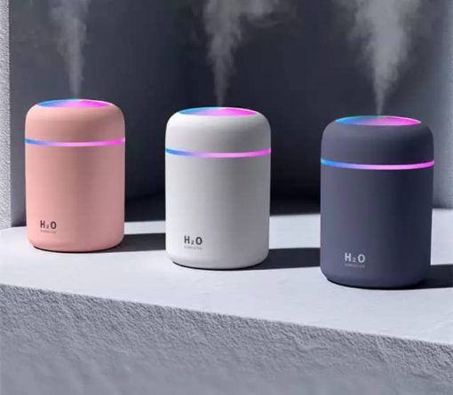 Humidificateur d'Air Portatif USB à Ultrasons et Lumière Romantique Coupe Eblouissante 200 ml