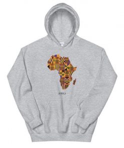 Pull Africa avec Capuche gris Vetement