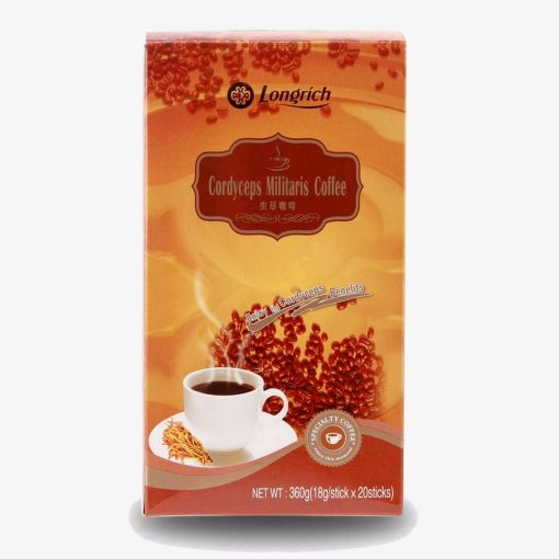 Longrich Café Cordyceps Militaris Contre la Fatigue et le Stress Paquet de 10 Sachets 180 g – Image 2