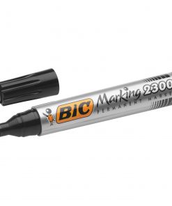 Bic Marqueur Permanent Pointe Biseau noir, Marking 2300