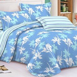 Ensemble Draps de Lit 3 Places 100% Cotton Turquoise