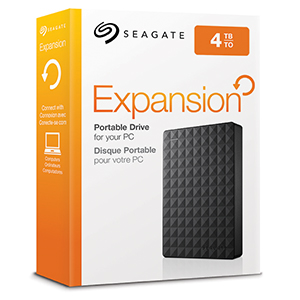 Disque dur externe SEAGATE, Expansion, 4 To, USB 3.0 – MADON