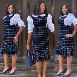 Robe Chic à Carreaux