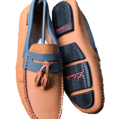 Mocassin Cuir Souple Respirant marron noir