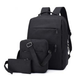 Sac à Dos pour Ordinateur Portable 15,6 pouces Etanche avec Port USB Noir