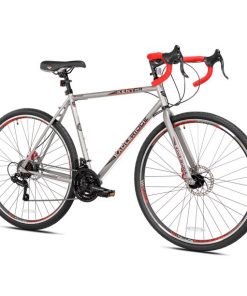 Grand vélo de Route Adultes Eagle Ridge Adventure Gravel 700c Argent Rouge Kent Bicycles