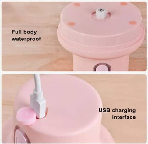 Mini Hachoir électrique sans Fil avec Chargement USB rose 250 ml, 45W – Image 3