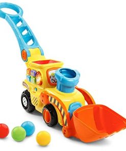 Véhicule à Pousser Pop Bulldozer avec Balles VTech pour Enfants