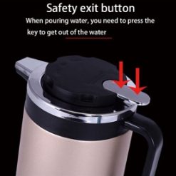 Alternative view of Bouilloire Thermos électrique isolée en acier inoxydable 1.8L, 1000W, Garantie 1 Mois