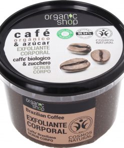 Organic Shop Body Scrub Brazilian Coffee, Exfoliant Corporel 250ml