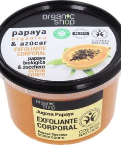 Organic Shop Body Scrub Juicy Papaya, Exfoliant Corporel 250ml