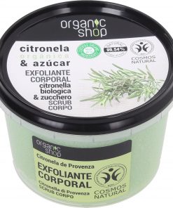 Organic Shop Gommage Corps Citronnelle de Provence, Exfoliant Corporel 250ml