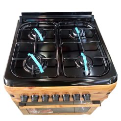 Alternative view of Cuisinière à Gaz EUROLUX S6SL40G2-WOOD, 4 Foyers, Garantie 1 An