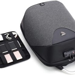 Alternative view of Sac à Dos Professionnel Etanche avec Port de Chargement USB Antivol Unisexes Gris