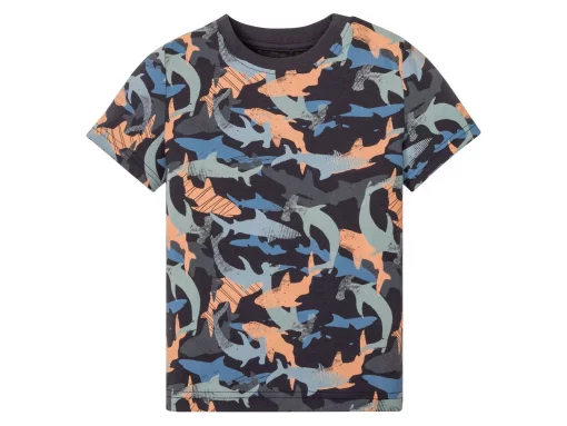 Ensemble Culotte et T-shirt Shark Orange pour Enfant – Image 3