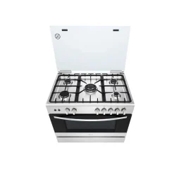 Alternative view of Cuisinière LG FA415RMA Automatique en Inox, 5 Foyers, Système de Chauffage Combiné et Rôtissoire, Garantie 1 An