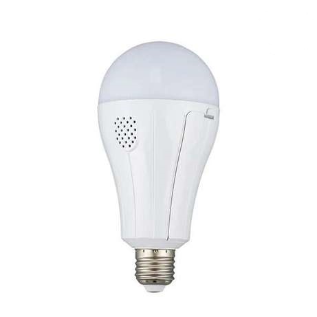 Ampoule LED Intelligente 15W AC 85-265V Rechargeable avec Deux Piles et  Crochet Mural pour Maison – MADON