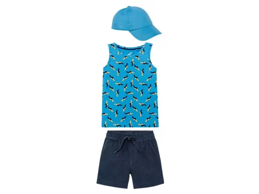 Ensemble Décontracté pour Enfants 3 pièces bleu/bleu nuit