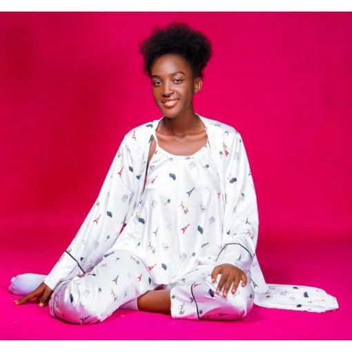 Ensemble Pyjama 3 Pieces T MUSLIM BTE en Satin