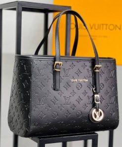 Sac à main de Luxe Fourre Tout en Cuir PU Noir pour Femme