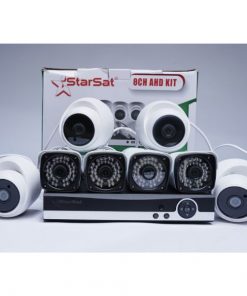 KIT de Camera de Surveillance 8CH AHD, 2.0 MP, STARSAT 1000 Go, Garantie 1 An