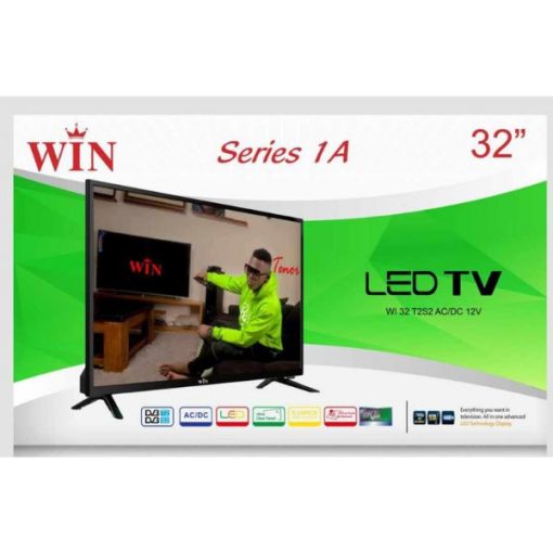 Téléviseur WIN 32" LED WI32 T2S2 AC/DC,12V, Série 1A Garantie 1 An