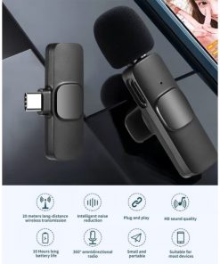 Alternative view of Microphone Lavalier sans Fil avec Connecteur USB et Adaptateur Lightning