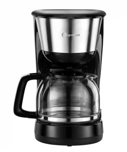 SIGNATURE Cafetière Noir Capacité 10 Tasses 1000W