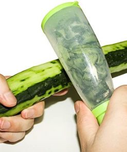 Couteau à Eplucher en Acier Inoxydable avec Boîte de Rangement en Plastique