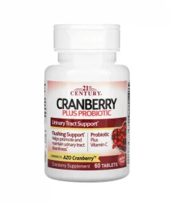 Alternative view of 21st Century Probiotique Cranberry Plus 60 comprimés