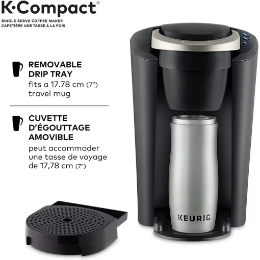Cafetière Keurig K-Compact Dosette K-Cup à Usage Unique Noir – Image 4