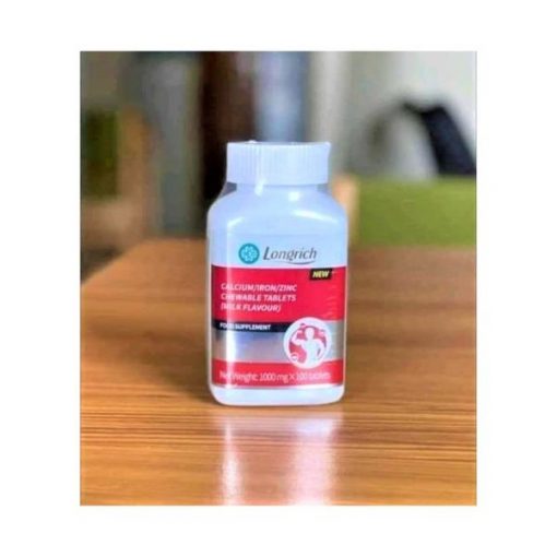 Calcium Longrich 1000mg enrichis au Zinc et Fer, 100 Gelules – Image 2