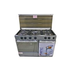 Cuisinière à Gaz FAIBTEC FTGOX-72041SL, 5 Foyers, Garantie 3 Mois