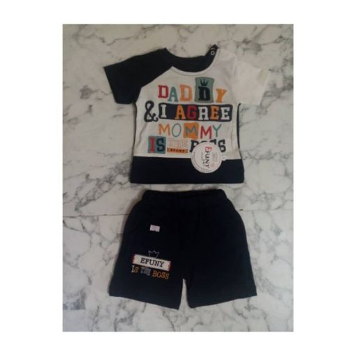 Ensemble Relaxant 2 Pièces Culotte et T-shirt pour Bébés et Nourrissons – Image 2