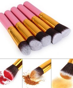 Pinceaux de Maquillage Synthétiques 10 Pièces