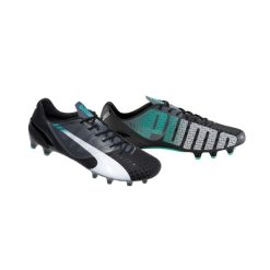 Chaussure de Sport, Godasse de Football Puma Evospeed 1.3 Noir-Turquoise