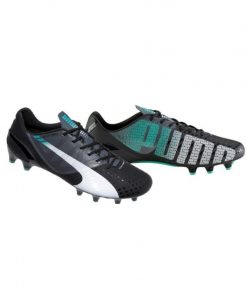 Chaussure de Sport, Godasse de Football Puma Evospeed 1.3 Noir-Turquoise