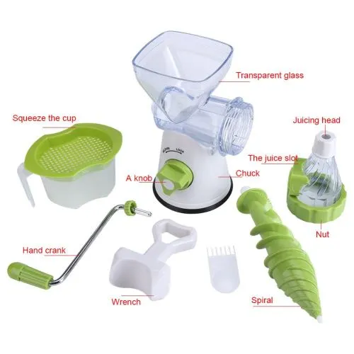 Extracteur à Jus de Fruits et Légumes avec Manivelle – Image 3