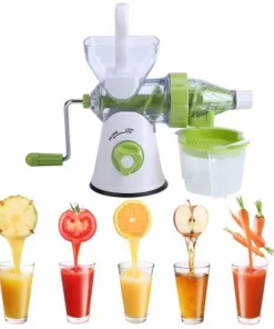 Extracteur à Jus de Fruits et Légumes avec Manivelle