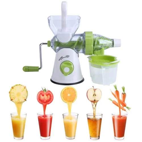 Extracteur à Jus de Fruits et Légumes avec Manivelle