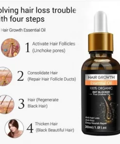 Alternative view of Huile Naturelle Anti-chute de Cheveux Bio au Gingembre, 30ml